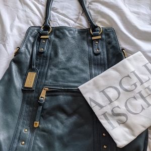 Badgley Mischka teal handbag